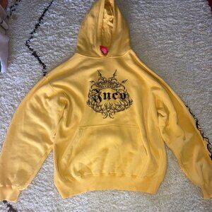Vintage 90s JNCO Jeans Embroidered Hoodie Made in Korea Size L Y2K